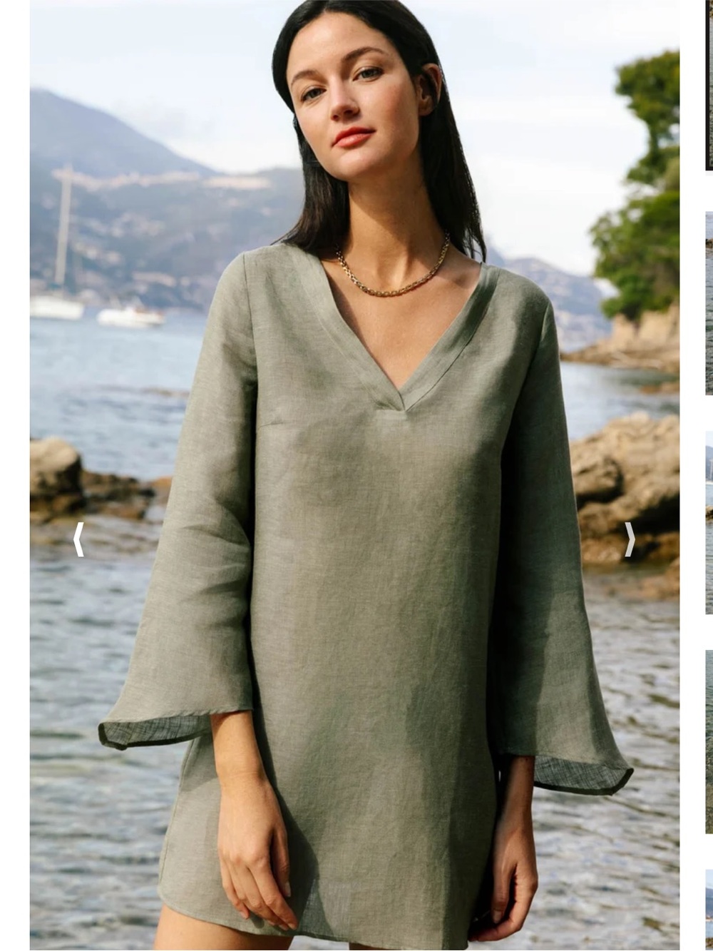 Ravella - Portofini Linen Dress - Size S